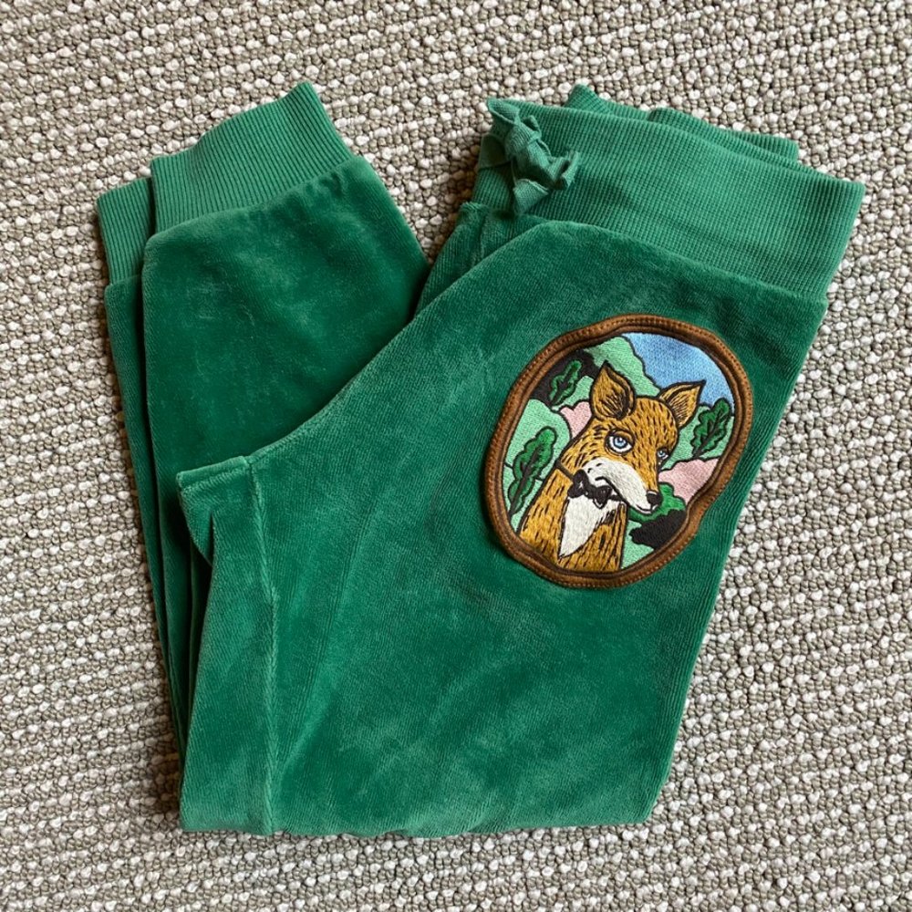 Mini Rodini Velour Fox Pants 104-110